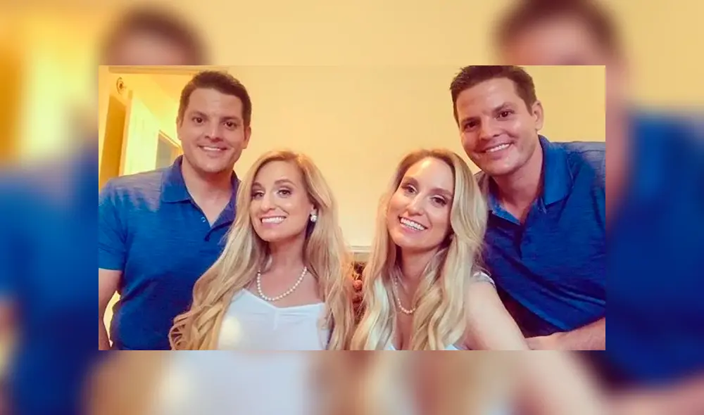 Brittany y Briana Deane conocieron a Josh y Jeremy Salyers durante el Festival de Gemelos celebrado en Twinsburg. Foto: Instagram