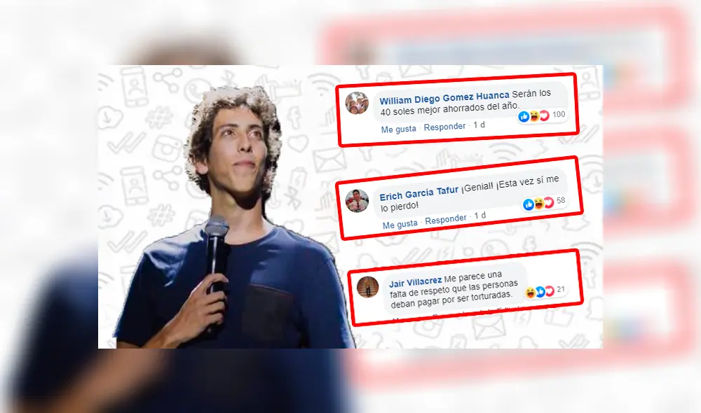 Facebook viral: usuarios realizan crueles comentarios sobre unipersonal de Mateo Garrido Lecca [FOTOS]