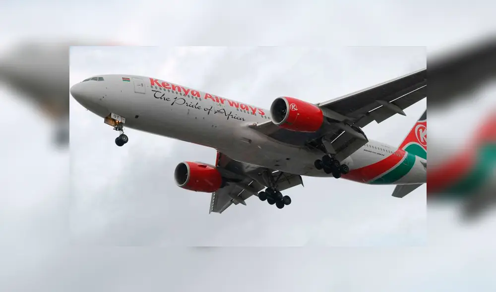 El hombre abría abordado un vuelo de Kenya Airways. Foto: Difusión