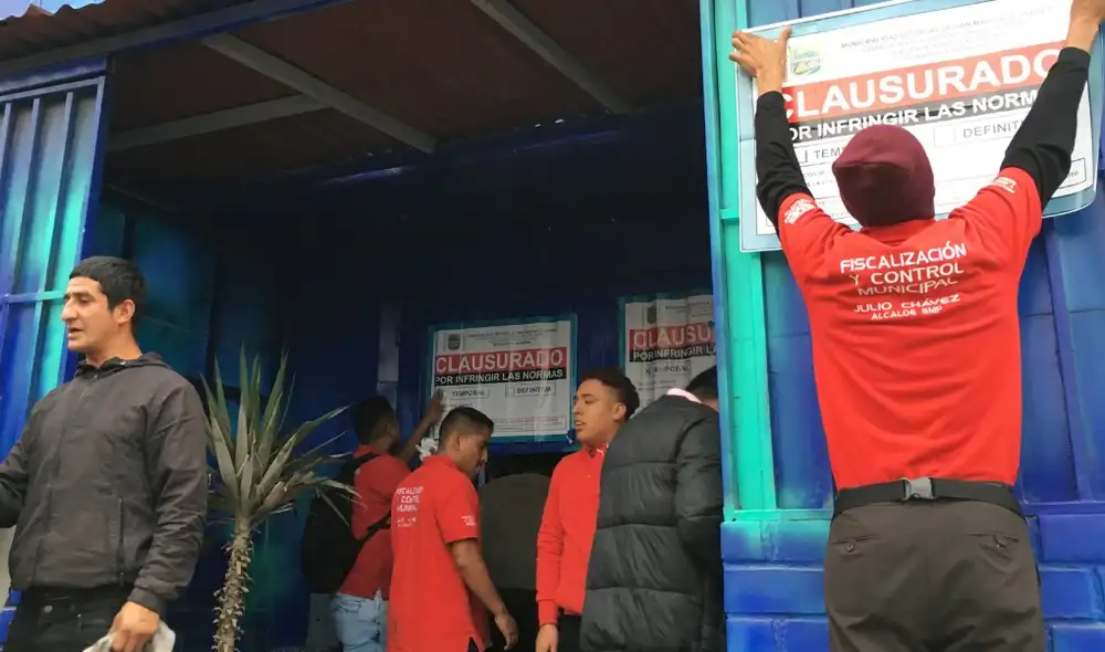 SMP: prostíbulos fueron clausurados de manera definitiva SMP: prostíbulos fueron clausurados de manera definitiva