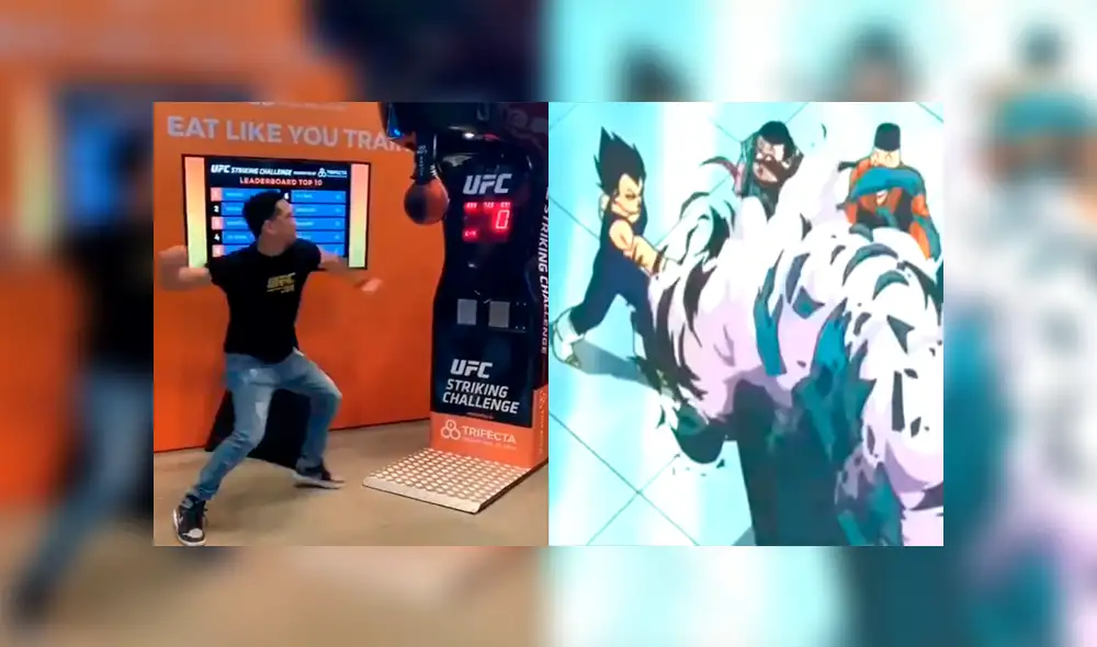 Quiso emular el famoso golpe de Vegeta y quedó sin celular [VIDEO]
