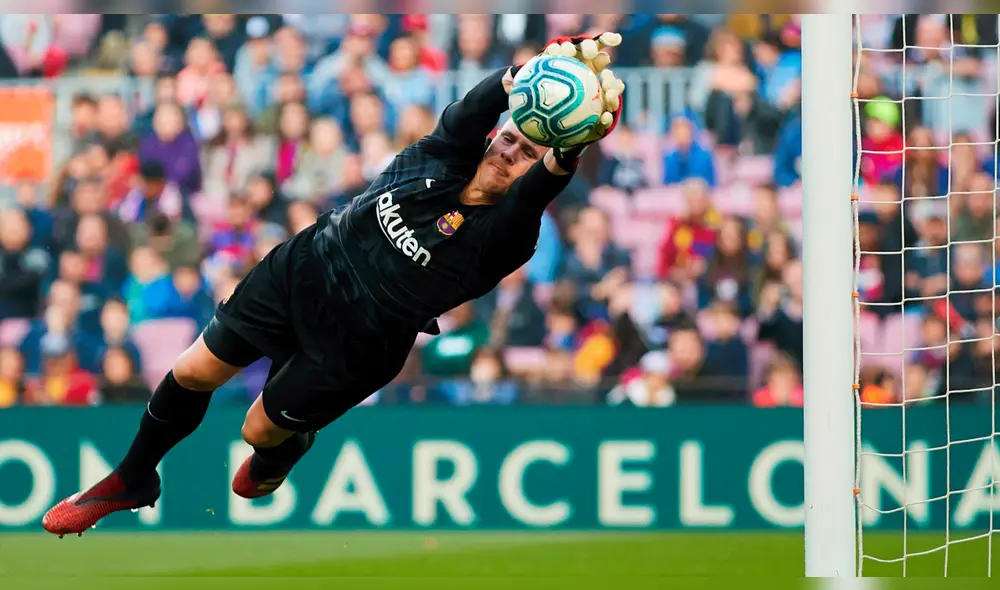 Ter Stegen ha sido titular en 24 partido de la temporada LaLiga Santander 2019-2020. Foto: EFE Ter Stegen ha sido titular en 24 partido de la temporada LaLiga Santander 2019-2020. Foto: EFE
