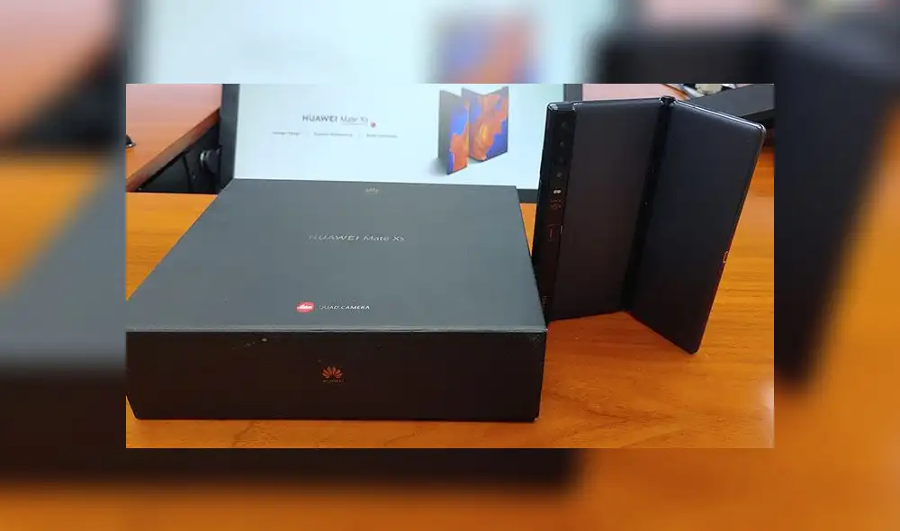 Huawei Mate Xs mantiene la disposición de las cámaras en disposición vertical.