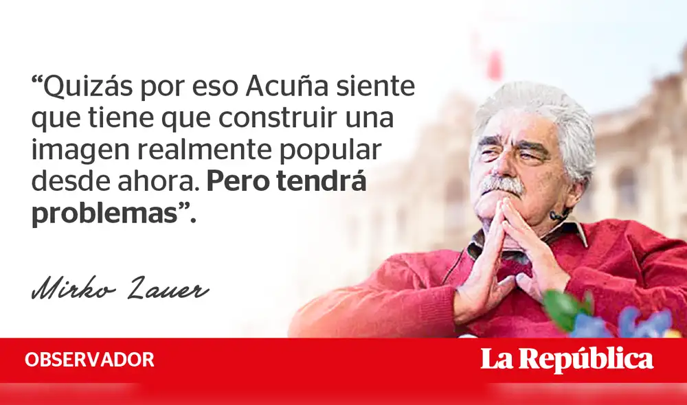 César Acuña está embalado