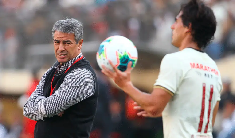 Pablo Bengochea en el clásico del 29 de setiembre, que terminó con victoria para Universitario.