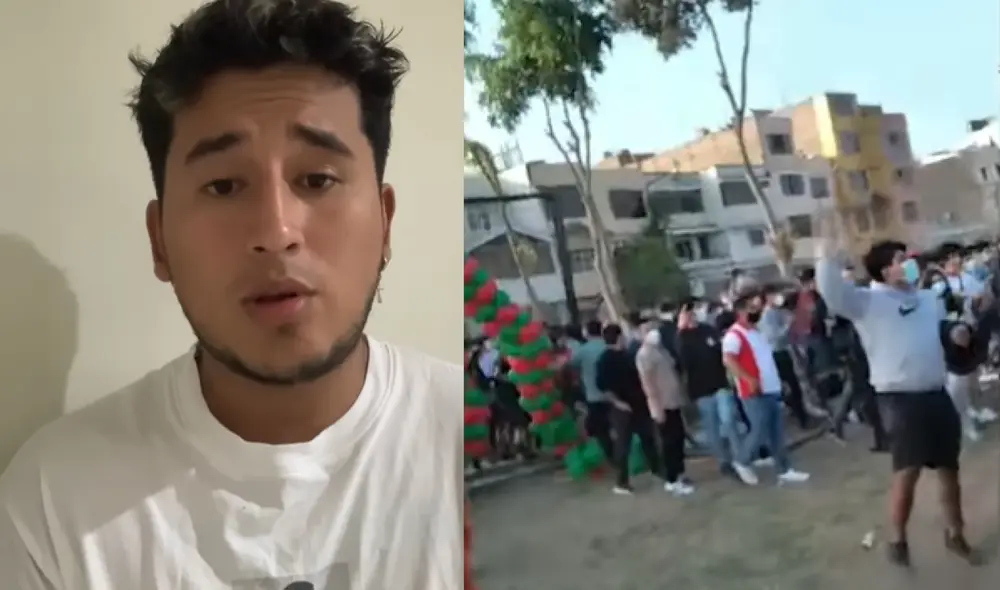 Varias cuentas en redes sociales identifican a Samir Velásquez como el culpable de los desmanes ocurridos en la chocolatada navideña ofrecida por Sideral. Foto: captura de Facebook