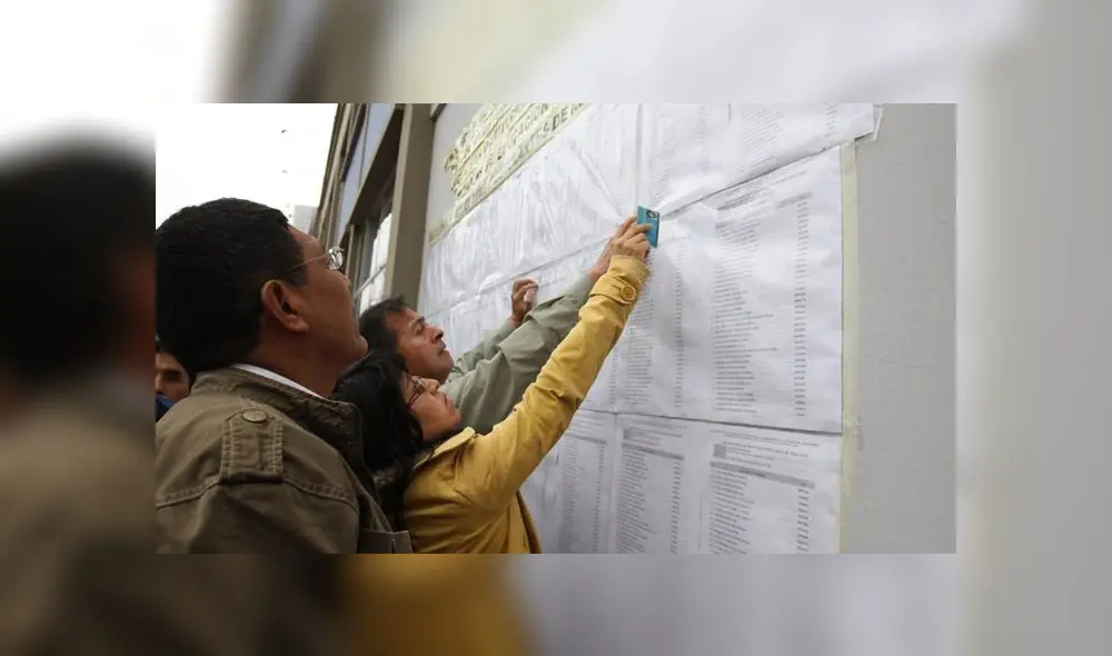 Postulantes pueden conocer su centro de evaluación en la página del Minedu. El día de la prueba deberán acudir con su DNI. (Foto: Ministerio de Educación)