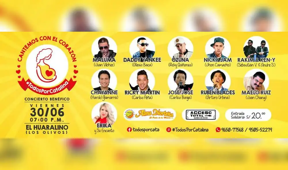 Artistas se unen hoy en concierto para salvar la vida de niña con cardiopatía que nacerá en agosto Artistas se unen hoy en concierto para salvar la vida de niña con cardiopatía que nacerá en agosto