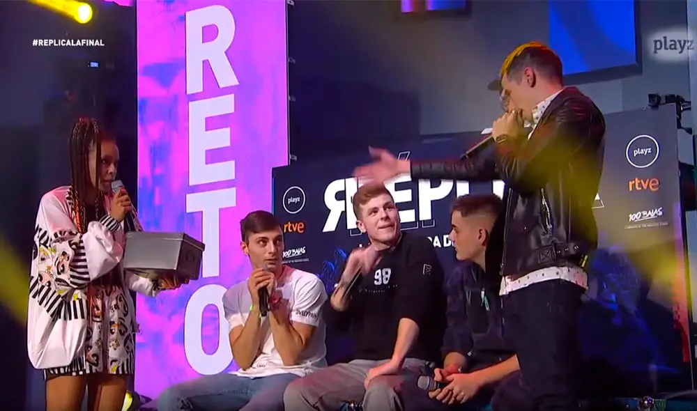 Programa de televisión presentó a gallos españoles imitándose en exhibición de freestyle