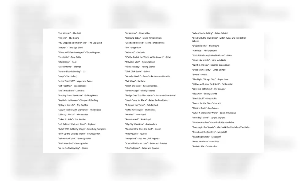 Canciones prohibidas