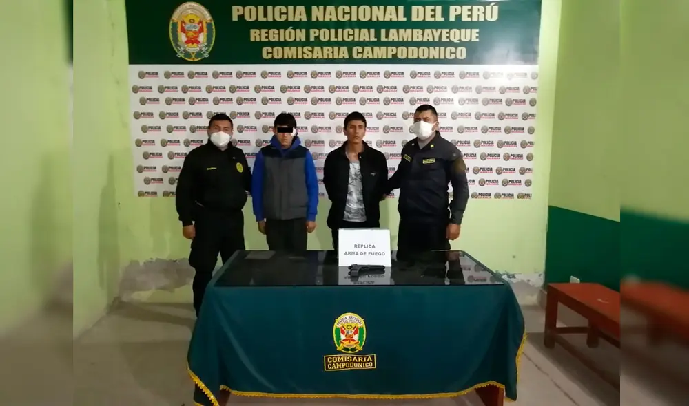 Adolescentes fueron conducidos a la comisaría de Campodónico para continuar diligencias. Foto: PNP.