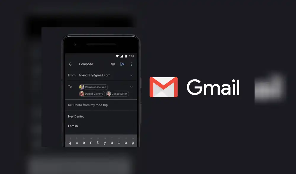 El modo oscuro llega oficialmente a Gmail. El modo oscuro llega oficialmente a Gmail.