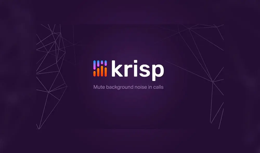 Esta aplicación de cancelación de ruido es Krisp. Esta aplicación de cancelación de ruido es Krisp.