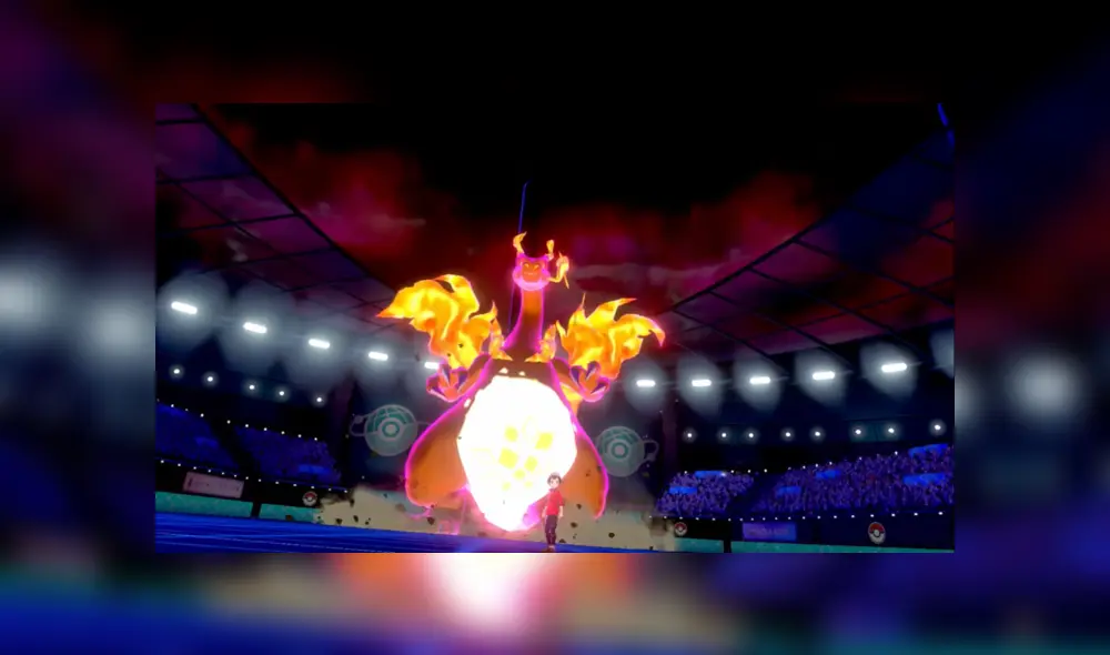 Charizard forma Gigamax en Pokémon Escudo y Espada.