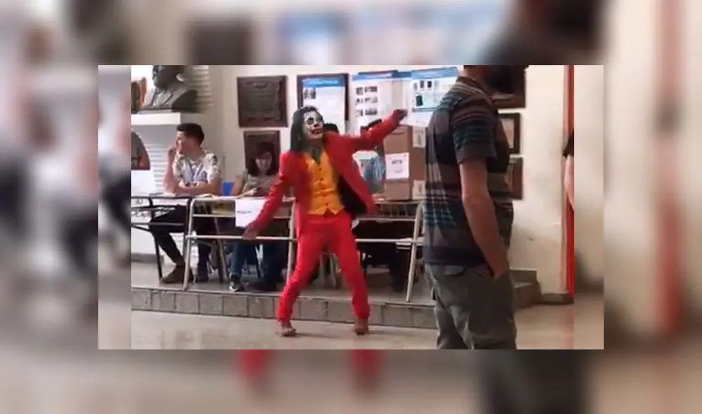 Joker votó en Argentina: personaje dejó boquiabierto a electores con su baile [VIDEO]