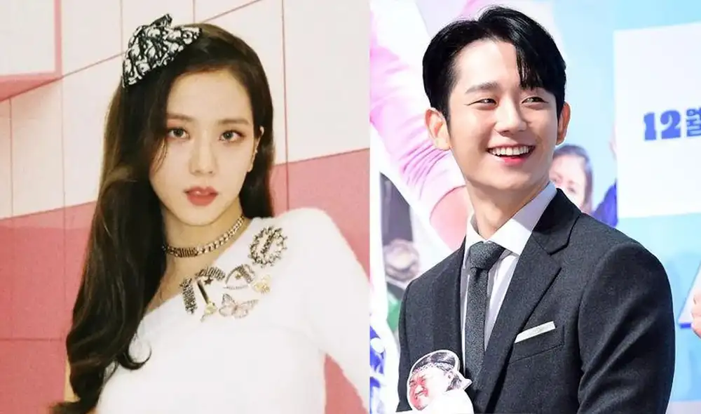 Jisoo de BLACKPINK y el actor Jung Hae In. Foot: YG / Osen