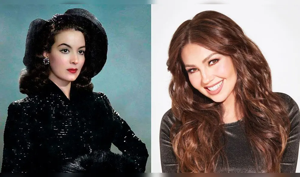 Thalía imita a María Félix para celebrar su cumpleaños. Foto: Instagram