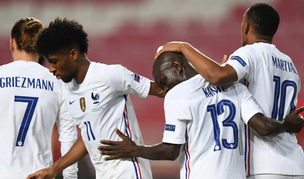 Kanté abrió el marcador para Francia. Foto: AFP