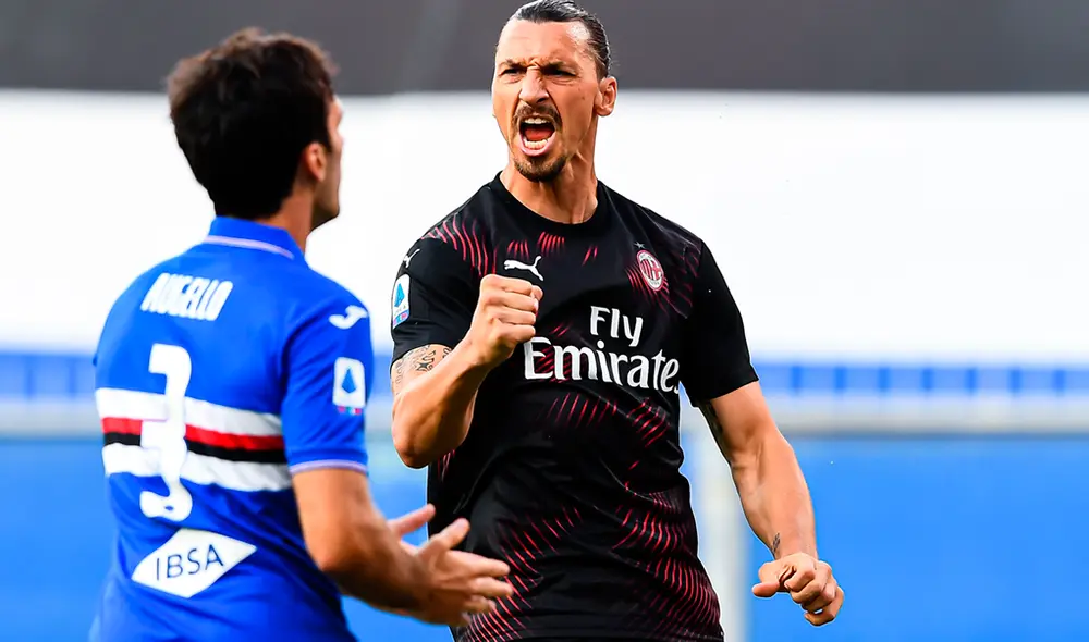 Zlatan Ibrahimovic anotó dos goles y asistió en victoria del Milan sobre Sampdoria por Serie A. (FOTO: AFP). Zlatan Ibrahimovic anotó dos goles y asistió en victoria del Milan sobre Sampdoria por Serie A. (FOTO: AFP).