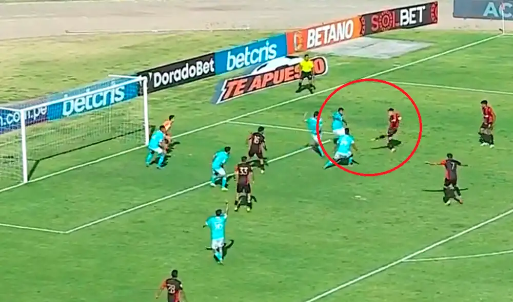 Casi llega el primero de Melgar. Foto: captura GOLPERU