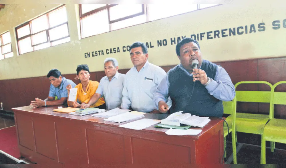 Decisión. Los cayaltileños denunciarían el caso por el delito de presunta organización criminal.