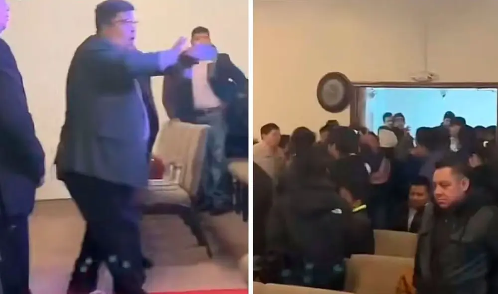 En el video viral se pudo evidenciar la molestia de los feligreses, quienes reprocharon la actitud de su líder espiritual. Foto: Captura/TikTok @caef29 En el video viral se pudo evidenciar la molestia de los feligreses, quienes reprocharon la actitud de su líder espiritual. Foto: Captura/TikTok @caef29