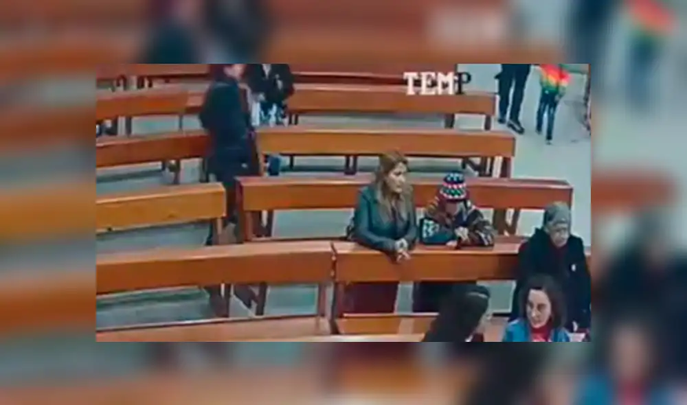 El hurto ocurrió en la iglesia San Miguel Arcángel. (Captura: 24 Horas)