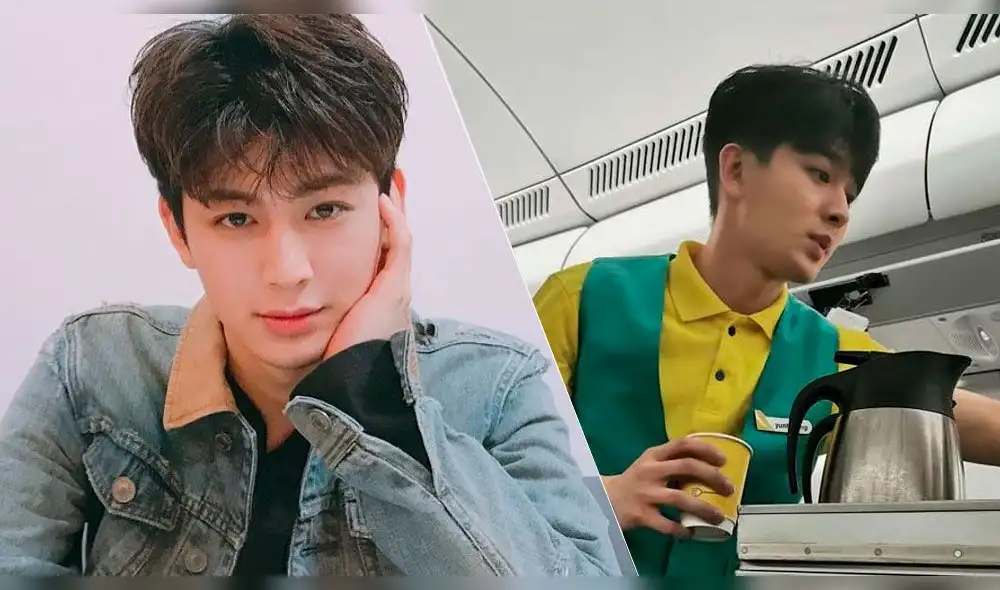 iKON: Song Yun Hyeong es captado trabajando como asistente de vuelo