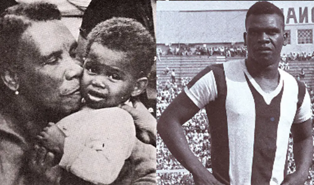 Una de las pocos fotografías de Manuela García, madre de 'Perico' León. El niño que besa en la imagen es su sobrino Oswaldo. Foto: Arriba Alianza. Una de las pocos fotografías de Manuela García, madre de 'Perico' León. El niño que besa en la imagen es su sobrino Oswaldo. Foto: Arriba Alianza.