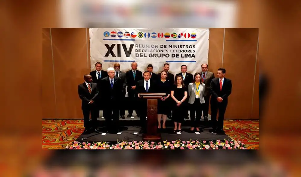 Grupo de Lima pide a comunidad internacional enfrentar "régimen dictatorial" de Maduro Grupo de Lima pide a comunidad internacional enfrentar "régimen dictatorial" de Maduro