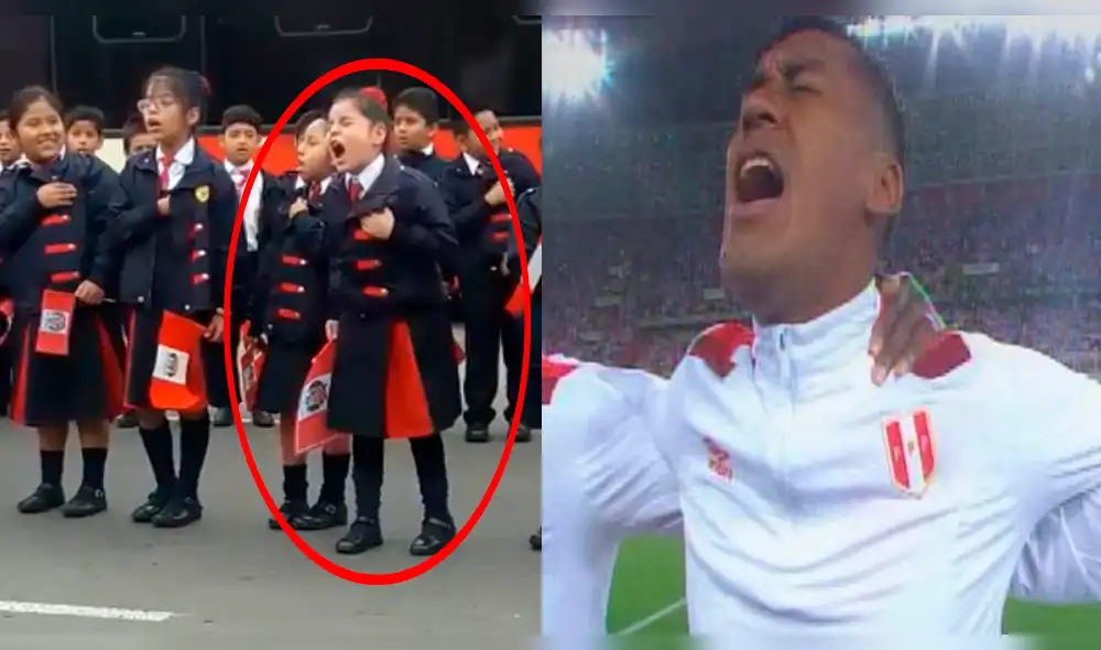 Niña canta el himno al estilo "Renato Tapia" y emociona a usuarios [VIDEO]
