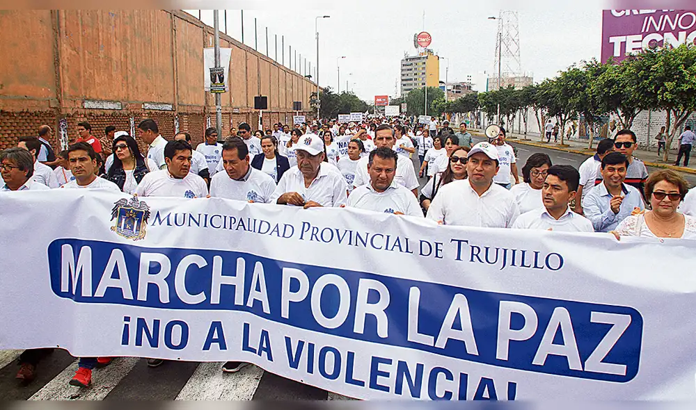 Marcha denominada por la paz no fue contundente