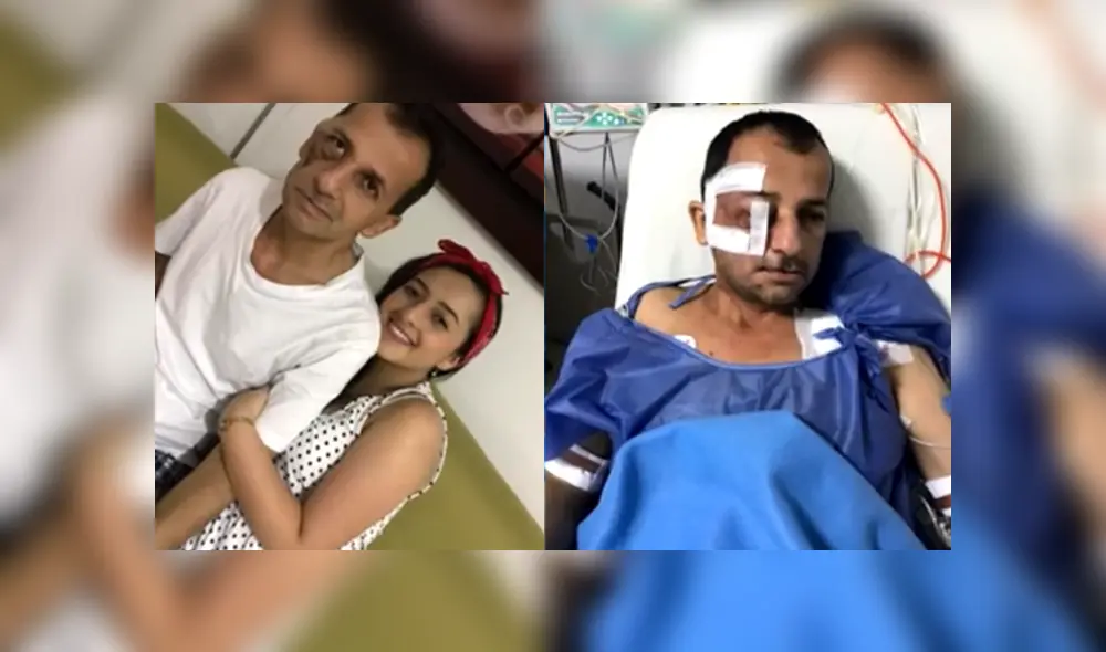 Geraldine buscan recaudar dinero para el tratamiento de su padre, Don José quien a sus 50 años padece un cáncer que está acabando con su rostro. Foto: Captura Geraldine buscan recaudar dinero para el tratamiento de su padre, Don José quien a sus 50 años padece un cáncer que está acabando con su rostro. Foto: Captura