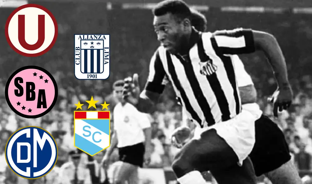 Pelé visitó más de una vez Perú para jugar partidos amistosos con equipos peruanos defendiendo la camiseta de Santos. Foto: composición GLR/Marca