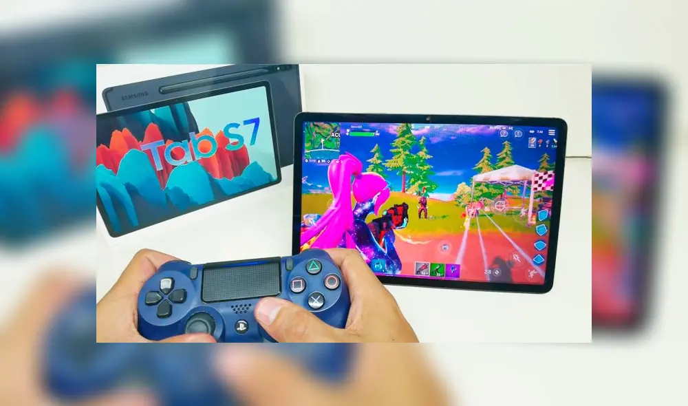 Si utilizas Fortnite en la Tab S7 podrás ejecutar el juego en resolución alta y 90FPS. Foto: Daniel Robles Si utilizas Fortnite en la Tab S7 podrás ejecutar el juego en resolución alta y 90FPS. Foto: Daniel Robles