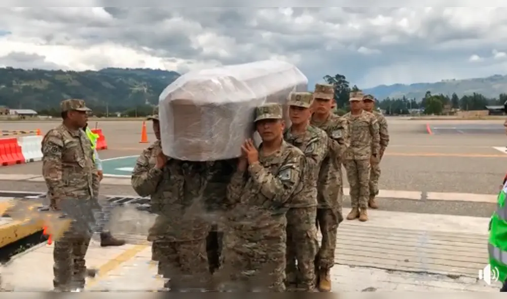 Personal de la FAP recibió el cadáver de al infortunada mujer.
