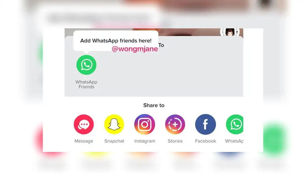 TikTok está probando un acceso directo para compartir videos en WhatsApp.