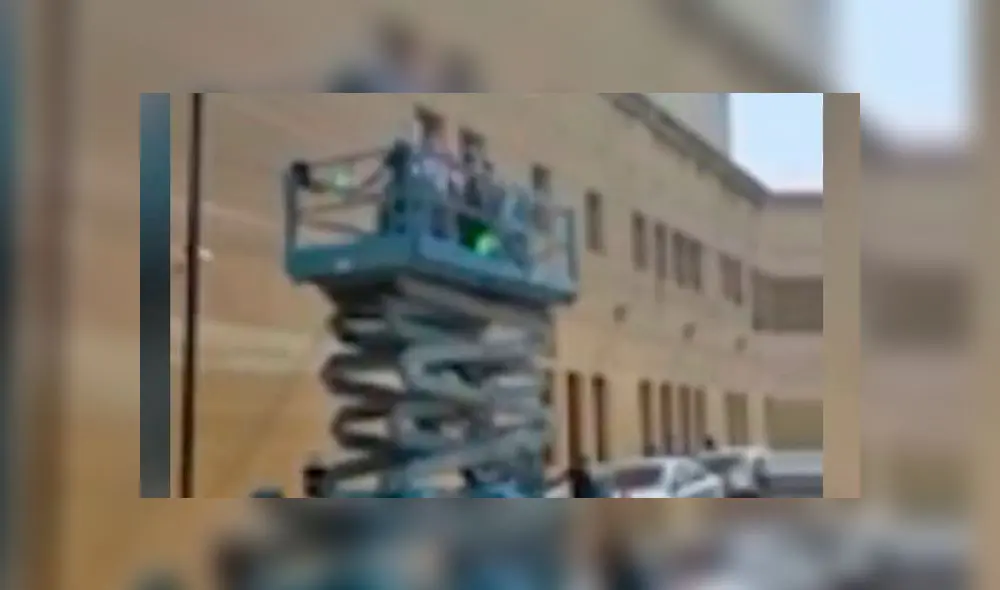El video fue grabado desde las afueras del instituto en donde está internada la mujer. Foto: captura de pantalla El video fue grabado desde las afueras del instituto en donde está internada la mujer. Foto: captura de pantalla