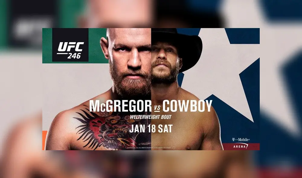 ¡No tuvo piedad! McGregor venció a Cowboy por K.O. en UFC 246 [VIDEO]