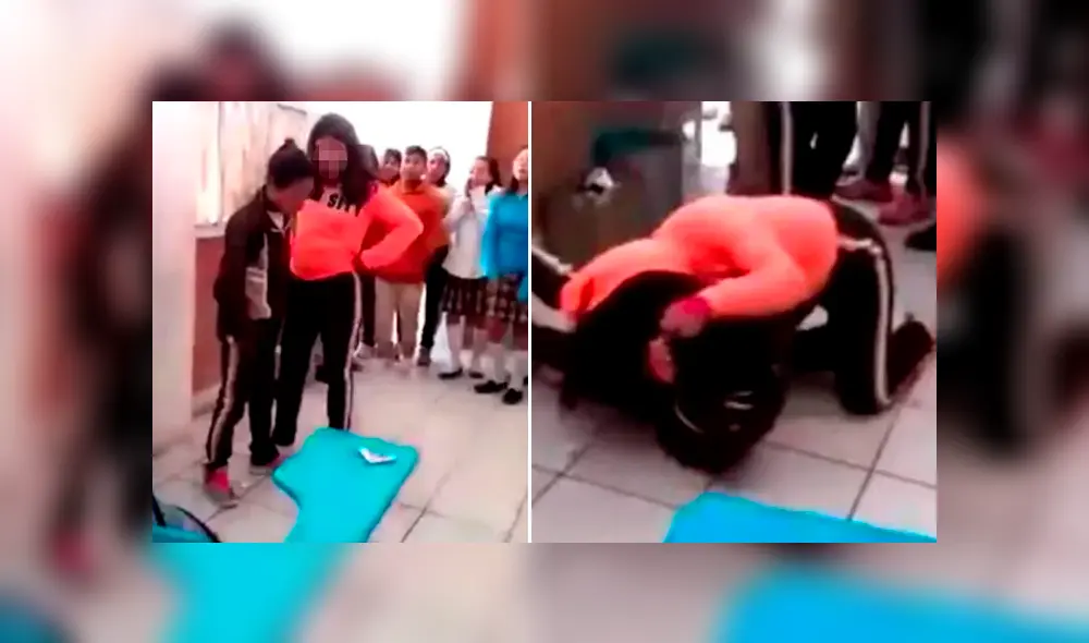Estudiante golpea a compañera dentro del salón y profesor se queda mirando [VIDEO] 