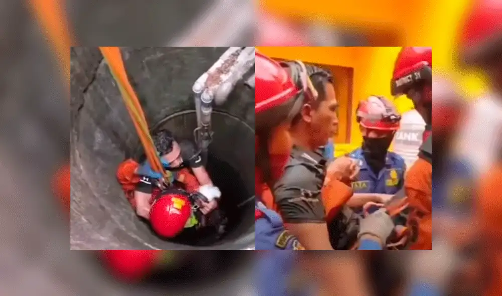 Los miembros de la familia fueron rescatados sin lesiones graves. Foto: captura YouTube.