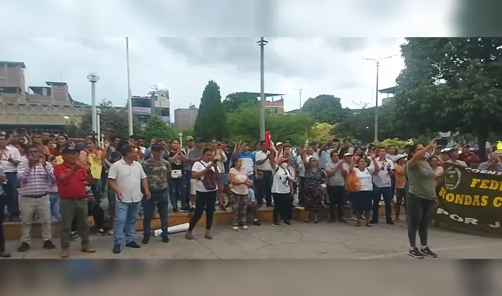 Las organizaciones sociales expresaron que el Congreso no representa al pueblo. Foto: captura de video/ RPP