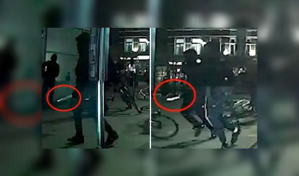 Escalofriante momento en que pandilla saca machetes y espadas antes de matar a un padre adolescente [VIDEO]