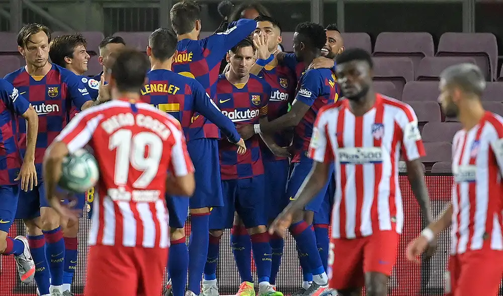 Gol 700 de Messi en partido Barcelona vs Atlético de Madrid en partido LaLiga España Gol 700 de Messi en partido Barcelona vs Atlético de Madrid en partido LaLiga España