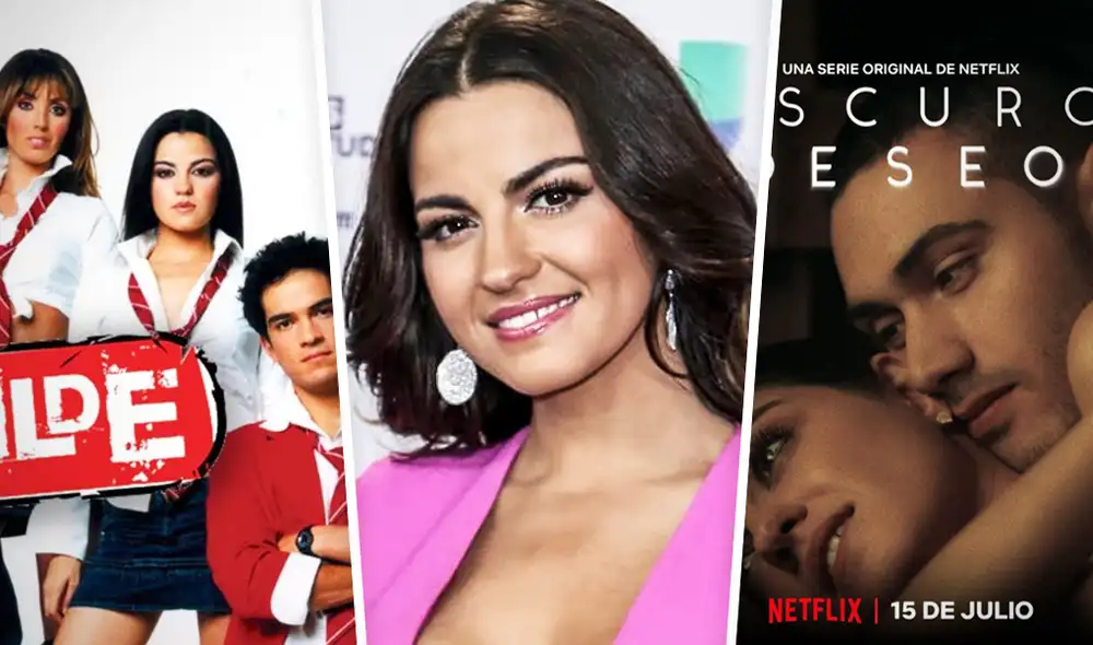 Trayectoria artística de Maite Perroni, la protagonista de "Oscuro deseo" en Netflix. Foto: composición LR .
