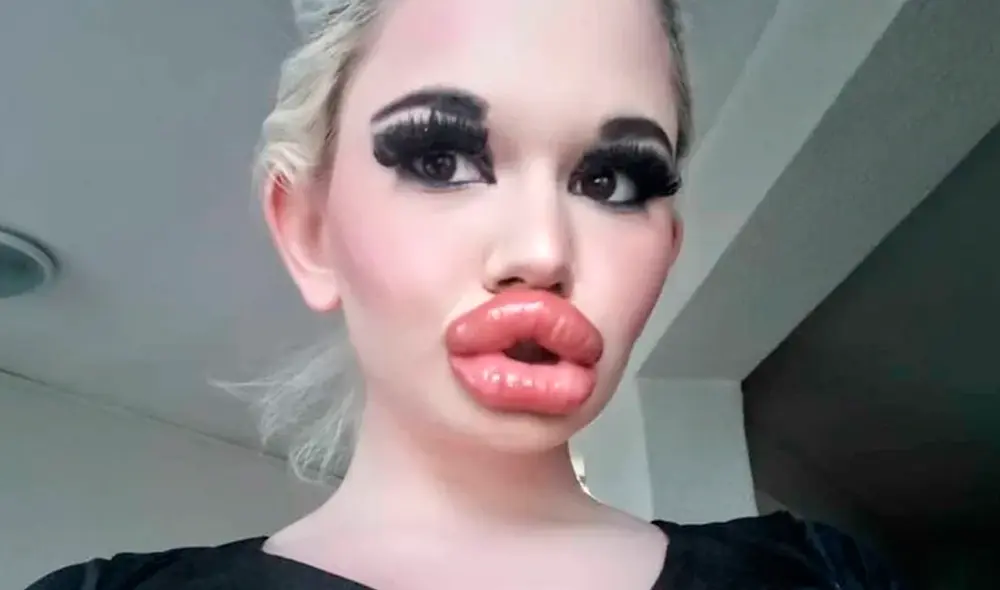 Andrea Ivanova señala tener los “labios más grandes del mundo”. Foto: Instagram/@andrea88476