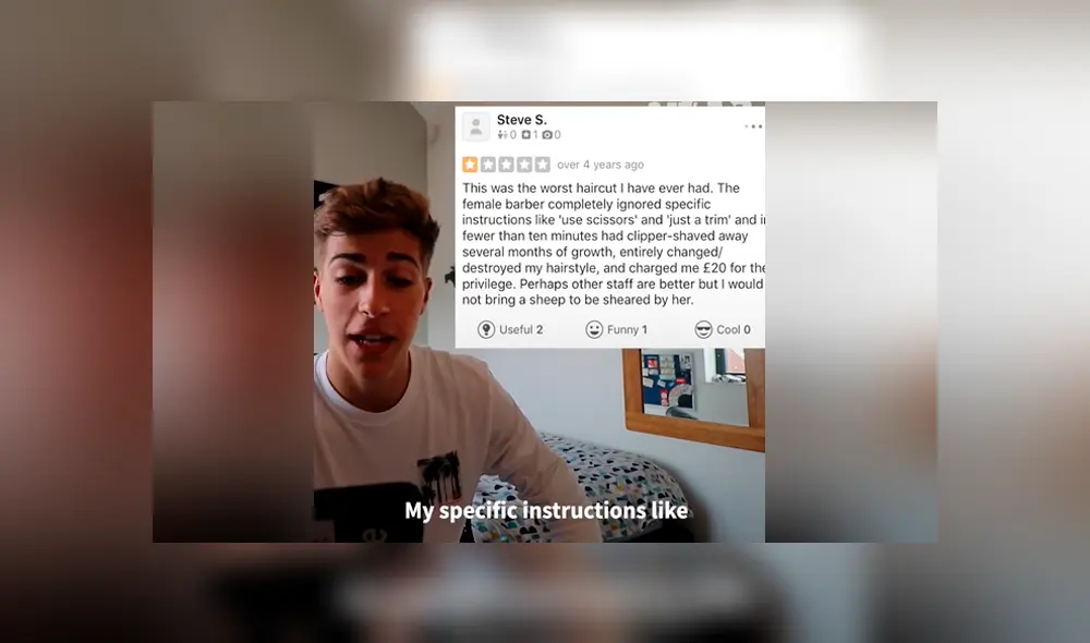 Vía Facebook. Un joven acudió hasta la peluquería con peores referencia de su ciudad y ahora luce así.