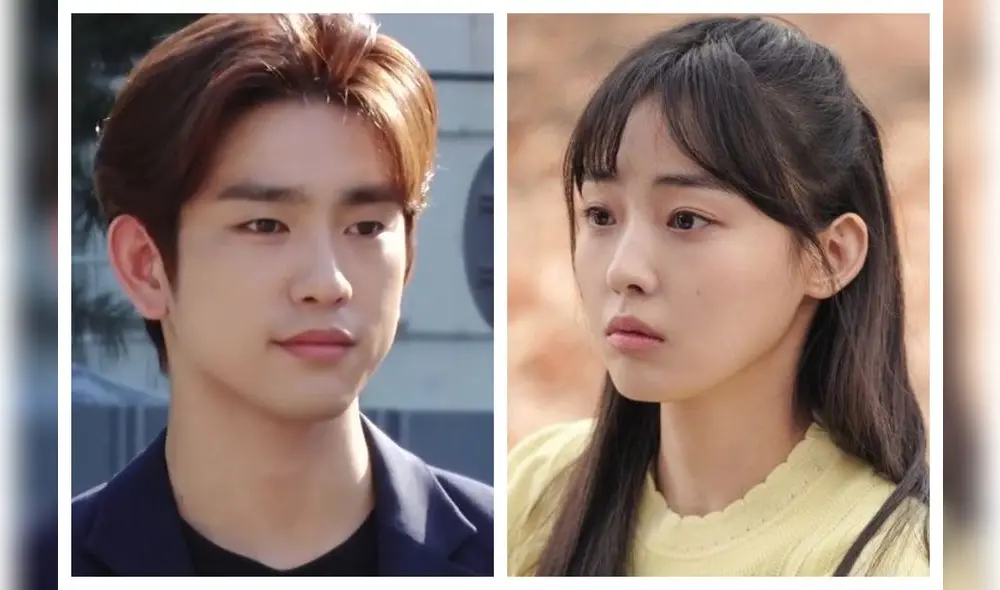 Jinyoung y Jeon So Nee interpreta a una joven pareja de enamorados en dorama When my love blooms.
