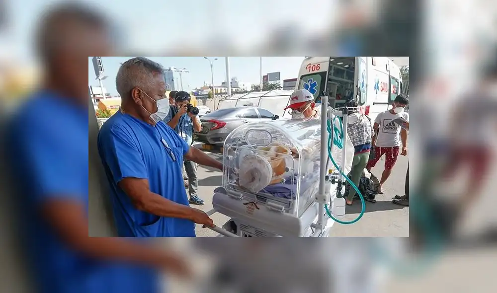 Bebés fueron trasladadas desde Amazonas hasta Lima por gravedad de enfermedad congénita. Foto: Minsa Bebés fueron trasladadas desde Amazonas hasta Lima por gravedad de enfermedad congénita. Foto: Minsa