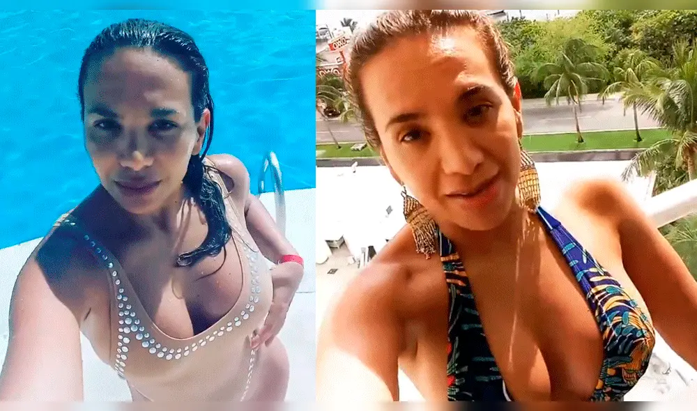 Mónica Cabrejos no teme a críticas y presume su figura en diminuto bikini [VIDEO]